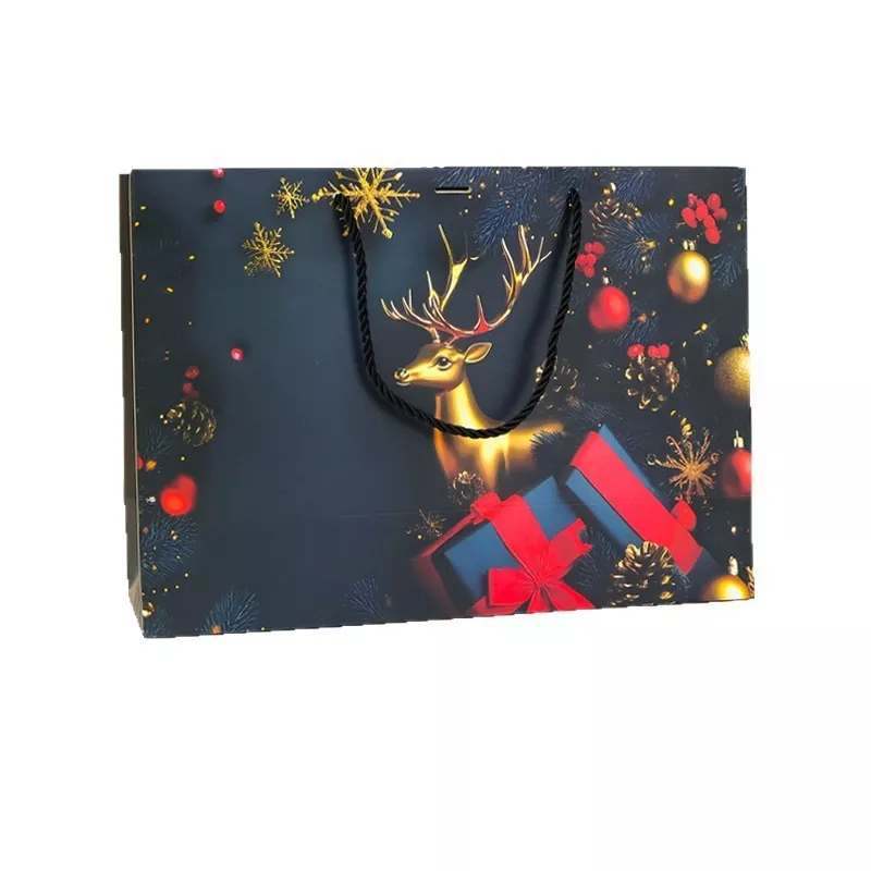 Sacchetto regalo in carta per le vacanze di Natale
