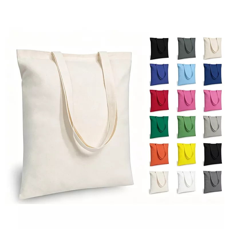 Borsa tote in tela con logo personalizzato ecologico