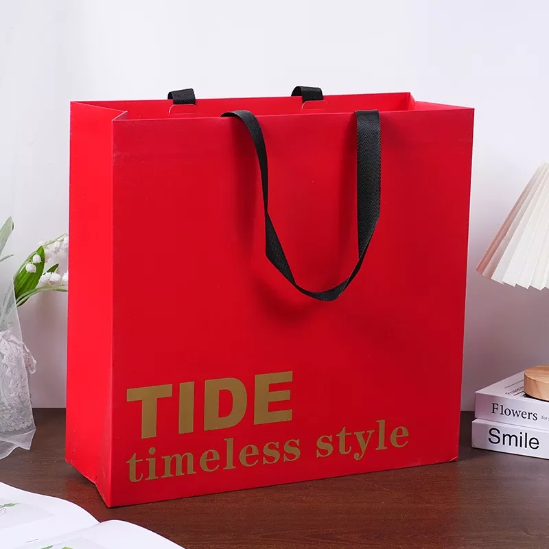 Borsa per la spesa pieghevole in carta riutilizzabile