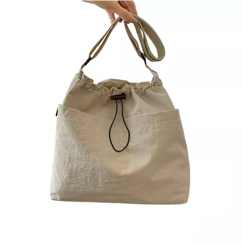 Borsa tote pieghevole in nylon impermeabile