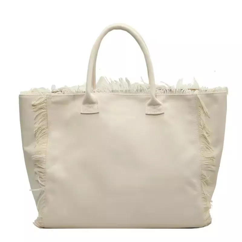 Borsa tote in tela con logo personalizzato di grande capacità