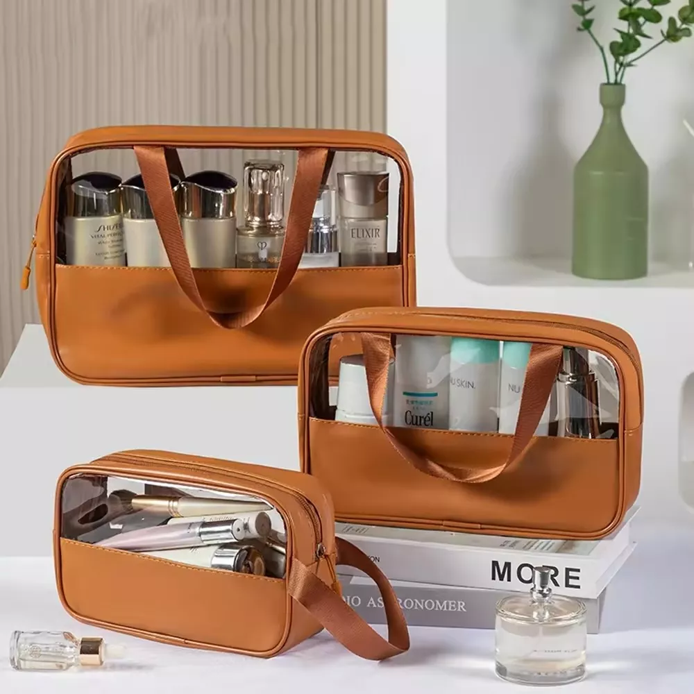 Borsa per il trucco portatile da viaggio in PVC