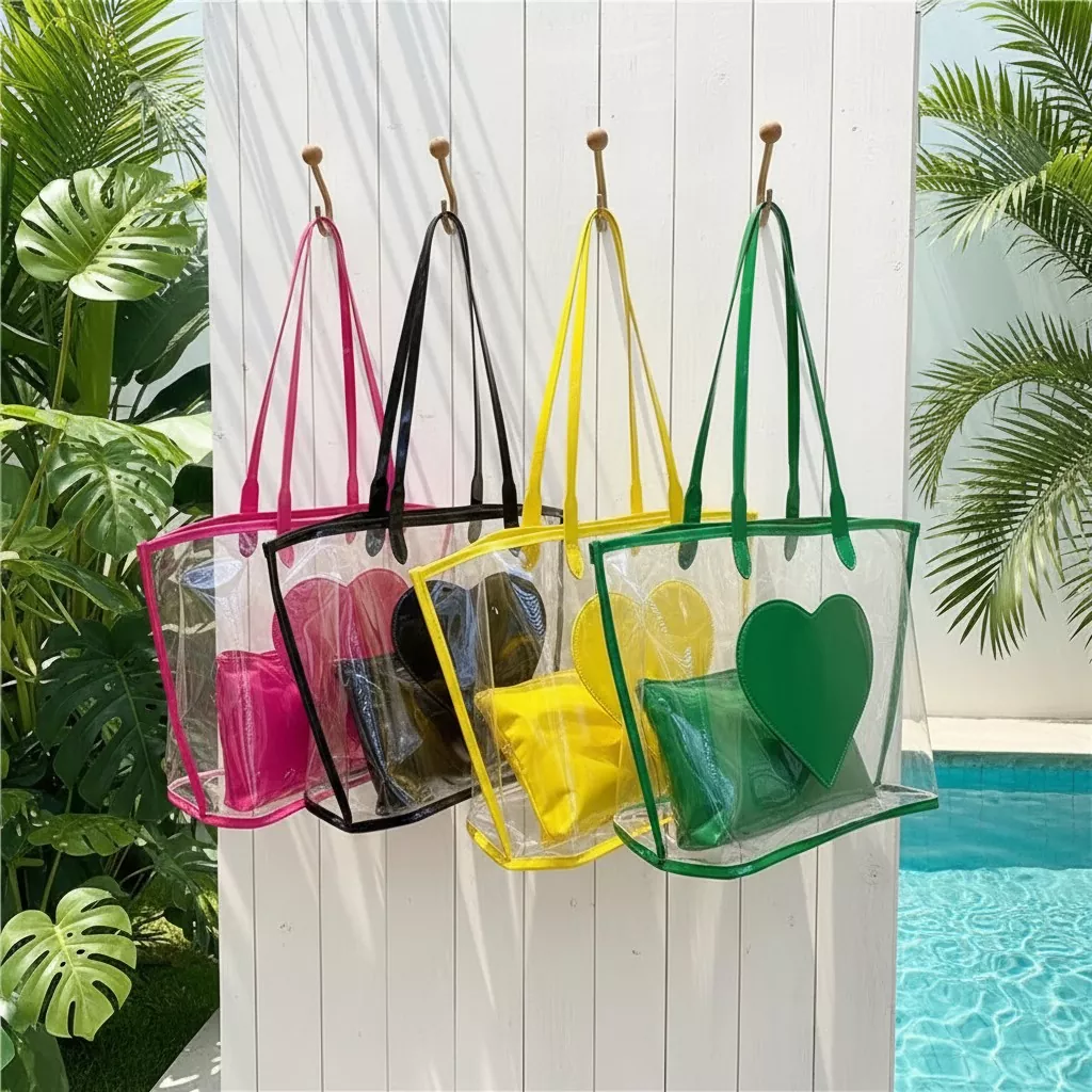 Borsa a tracolla in PVC da donna alla moda
